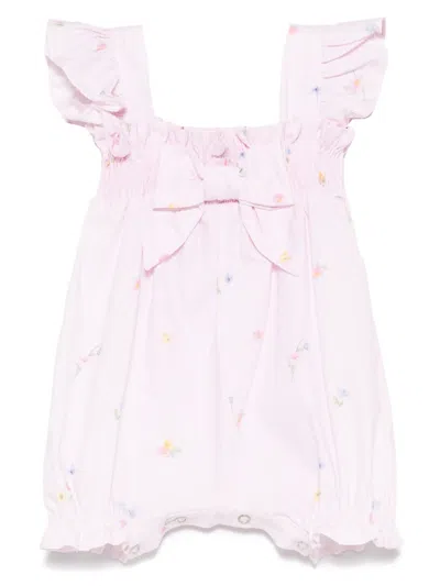 Lapin House Babies' Floral-print Shorties In Pink