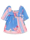 Lapin House Floral-print Top In Blue
