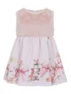 Lapin House Fur-trimmed Nutcracker-print Dress In Pink