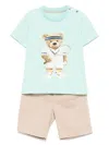 Lapin House Gabardine-weave Shorts Set