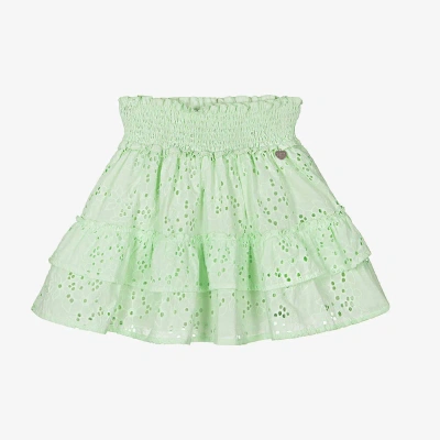 Lapin House Babies' Girls Green Broderie Anglaise Skirt