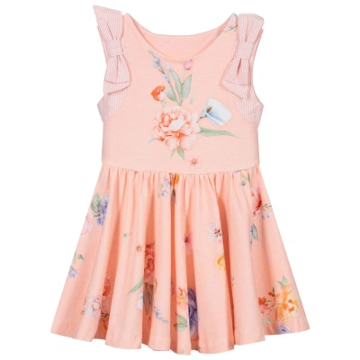 Lapin House Babies' Girls Orange Jersey Dress