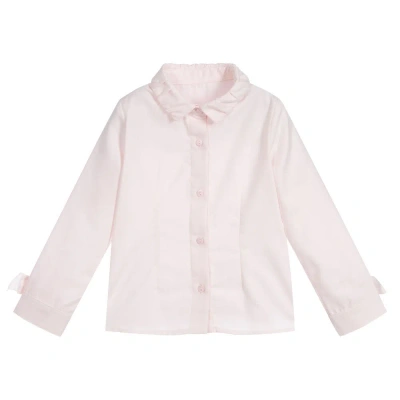 Lapin House Babies' Girls Pink Cotton Shirt