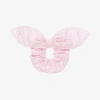 LAPIN HOUSE GIRLS PINK EMBROIDERED SCRUNCHIE