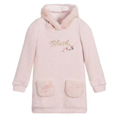 Lapin House Babies' Girls Pink Knitted Sweater Dress