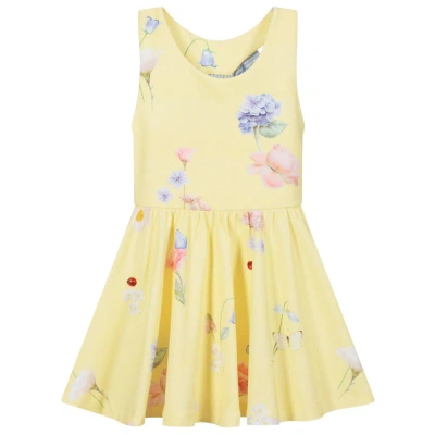 Lapin House Babies' Girls Yellow Jersey Dress
