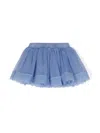 Lapin House Glittered Tulle Mini Skirt In 蓝色