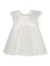 Lapin House Glittered Tulle Sleeveless Dress In White