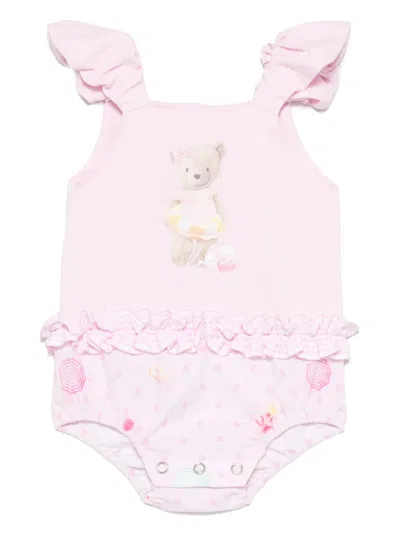 Lapin House Babies' Graphic-print Body In Pink