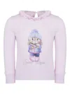 Lapin House Graphic-print Long-sleeve T-shirt In Pink