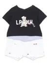 Lapin House Graphic-print Romper In Blue
