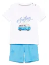 Lapin House Graphic-print Short Set In White
