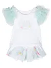 Lapin House Graphic-print Shorts Set In Green