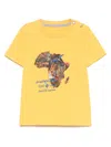 Lapin House T-shirt Mit Grafischem Print In Gelb