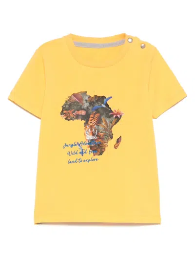 Lapin House T-shirt Mit Grafischem Print In Gelb
