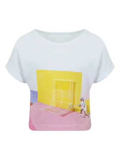 Lapin House T-shirt Mit Grafischem Print In Weiss