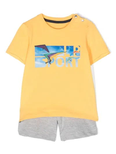Lapin House Kids' Graphic-print Tracksuit Set In Yellow