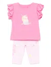 Lapin House Graphic-print Trouser Set In 粉色
