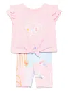 Lapin House Graphic-print Trousers Set In Pink