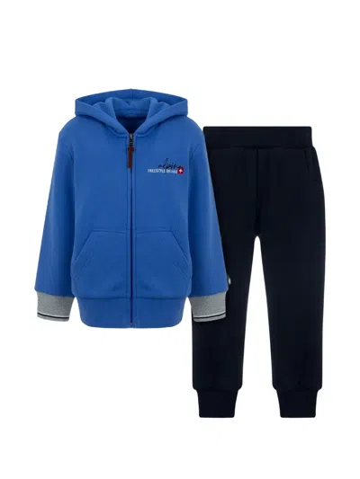Lapin House Babies' Graphic-print Tracksuit In Blue