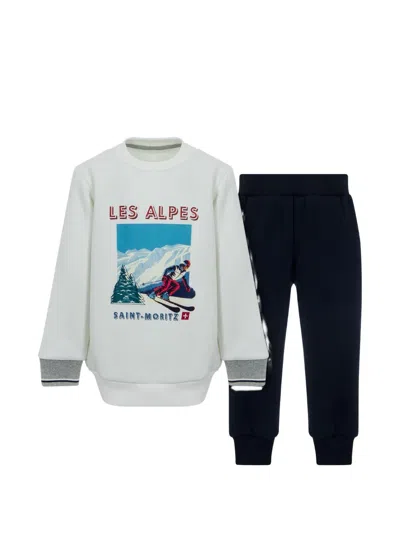 Lapin House Kids' Graphic-print Tracksuit In White