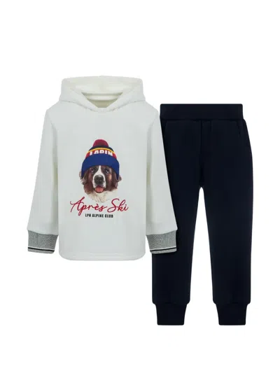 Lapin House Kids' Graphic-print Tracksuit In White