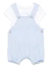 Lapin House Herringbone Romper In 蓝色