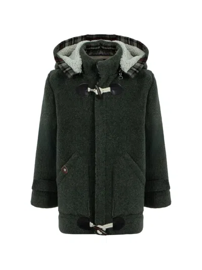 Lapin House Babies' Hooded Coat In Green