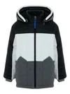 Lapin House Hooded Colourblock Jacket In Black