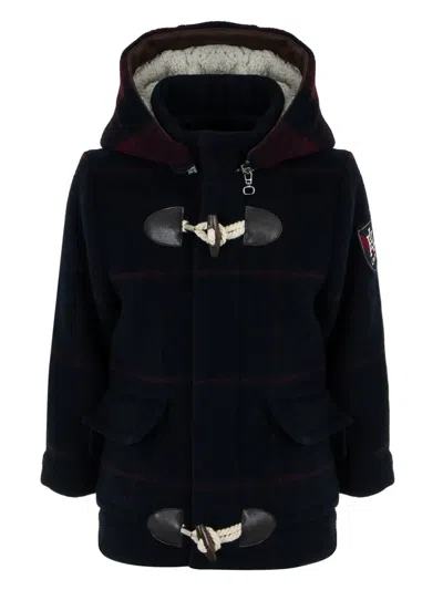 Lapin House Babies' Hooded Duffle Coat In Blue