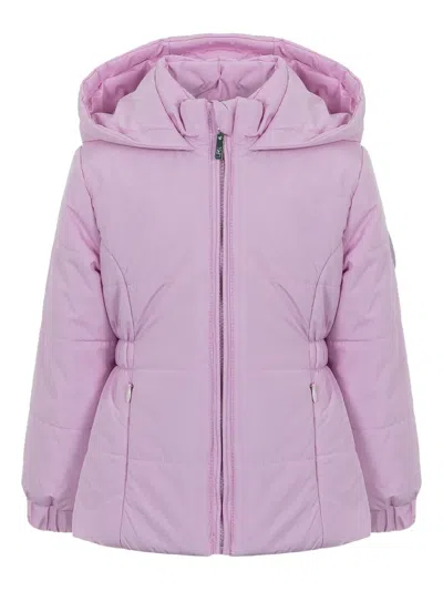 Lapin House Babies' Hooded Padded Jacket In Pink