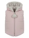 Lapin House Hooded Quilted Gilet In Brown