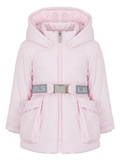 Lapin House Kids' Hooded Raincoat In 粉色