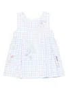 Lapin House Houndstooth Sleeveless Dress In White