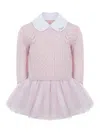 Lapin House Knitted Tulle Dress In Multi
