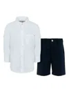 Lapin House Linen Trousers Set In 黑色