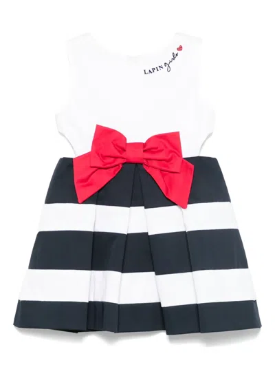 Lapin House Logo-embroidered Dress In 蓝色