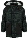 Lapin House Logo-patch Padded Jacket In Green