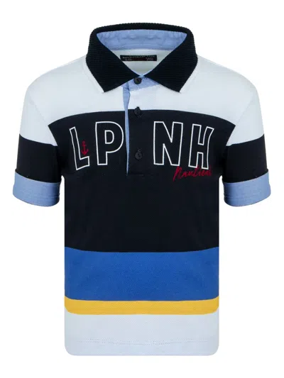 Lapin House Babies' Poloshirt Mit Logo-print In Blau