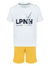 Lapin House Logo-print Short Set In White