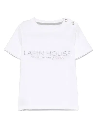 Lapin House Kids' Logo-print T-shirt In White