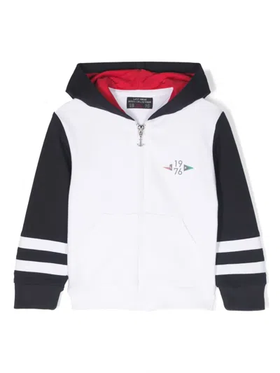 Lapin House Babies' Hoodie Mit Grafischem Print In Weiss
