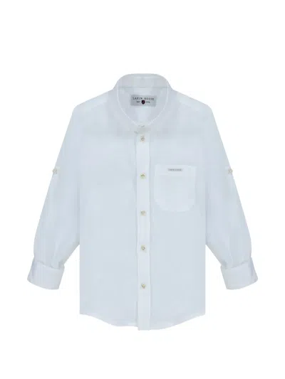 Lapin House Kids' Long-sleeved Shirt In Blue