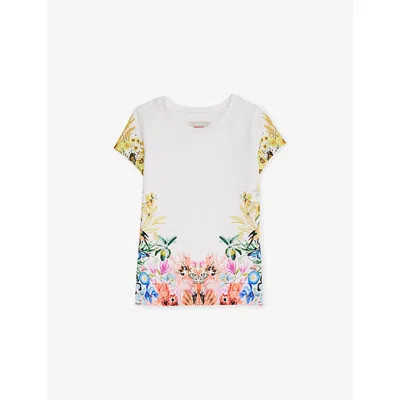 Lapin House Kids' Multi-coloured Floral  X Mary Katrantzou Botanical-print Cotton-jersey T-shirt 12 Months