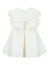 Lapin House Oversized Bow Dress In White