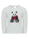 Lapin House Panda-print Top In White