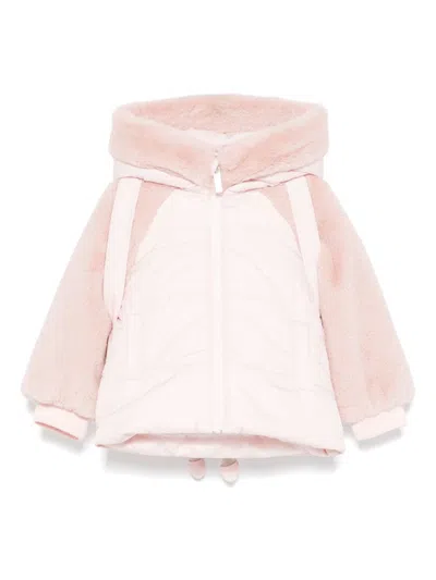 Lapin House Babies' Panelled Jacket In Pink
