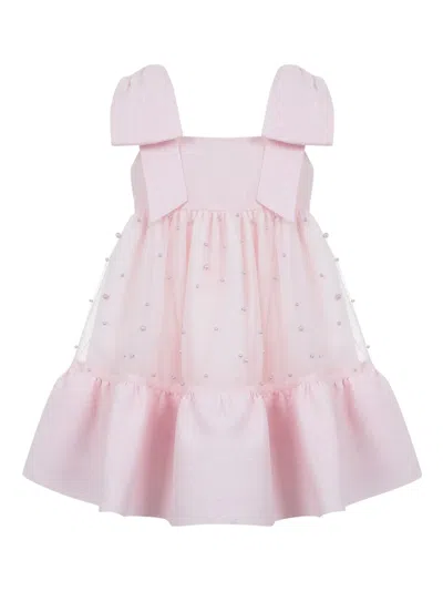 Lapin House Babies' Pearl-detailing Dress In Pink