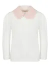 Lapin House Peter-pan Collar Top In White
