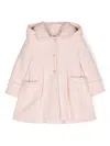 Lapin House Pleated Tweed Coat In 粉色